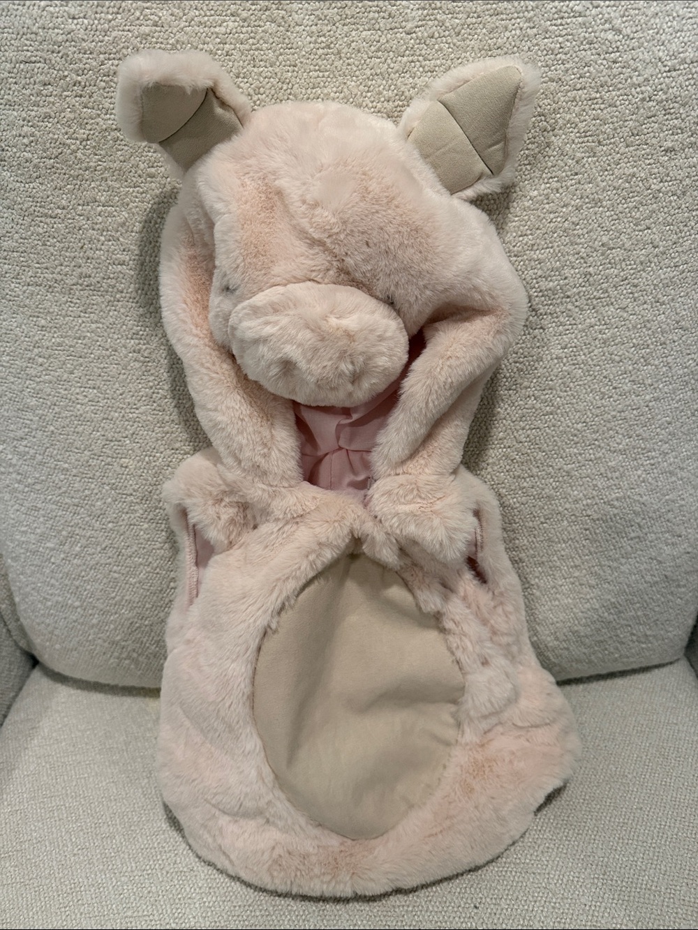 Pottery Barn Baby Piglet Hooded Costume - Soft Pink - Picture 2 of 4